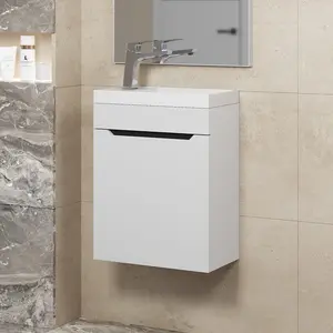 Тумба подвесная Uperwood Tanos 40 белая/графит