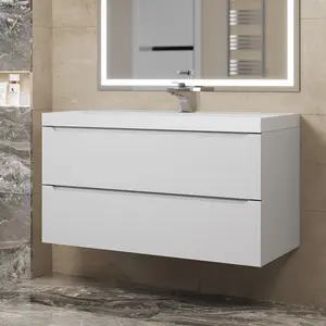 Тумба подвесная Uperwood Tanos белая матовая