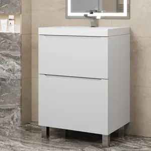 Тумба напольная  Uperwood Tanos белая, 2/3 ящика