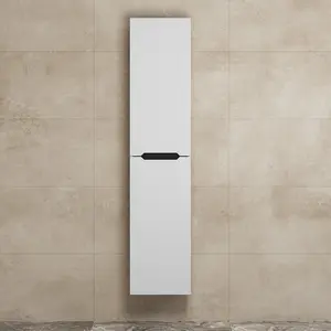 Шкаф-пенал подвесной  Uperwood Tanos   33х150 см, универсальный, белый/графит