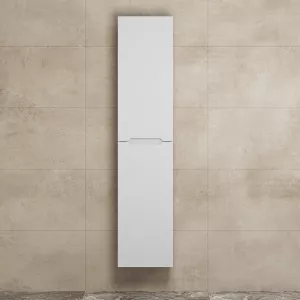 Шкаф-пенал подвесной, Uperwood Tanos  33х150 см, универсальный, белый матовый, Выбрать цвет: Белый матовый