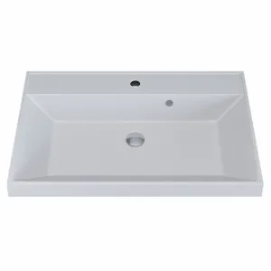 Раковина для ванной Uperwood Classic Quartz, кварцевая, белая матовая, жасмин, Выбрать цвет: Жасмин, Выбрать размер: 70