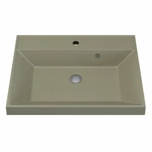 Раковина для ванной  Uperwood Classic Quartz, кварцевая, бежевая матовая, десерт, Выбрать цвет: Десерт, Выбрать размер: 60