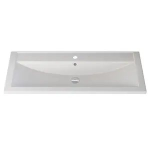 Раковина для ванной кварцевая Uperwood Foster Quartz белая матовая (жасмин)