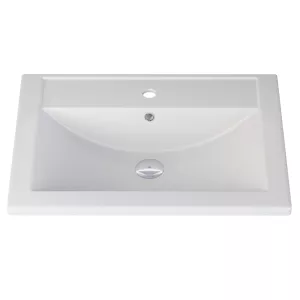 Раковина для ванной кварцевая Uperwood Foster Quartz белая матовая (жасмин), Выбрать цвет: Жасмин, Выбрать размер: 60