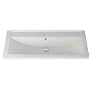 Раковина для ванной кварцевая Uperwood Foster Quartz белая матовая (жасмин)