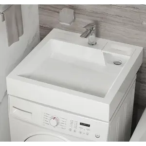 Раковина над стиральной машиной Uperwood Vission белая глянцевая