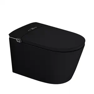 Электронный унитаз-биде ABBER Bequem AC1121SMB подвесной черный матовый