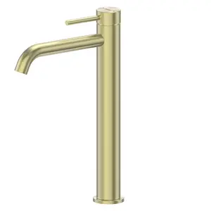 Смеситель ABBER Wasser Kreis 316 AF8111BG-L для накладной раковины, золото брашированное