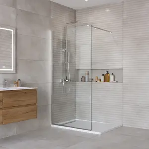 Душевая перегородка BelBagno KRAFT-L-1/-C-Cr