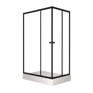 Душевое ограждение Triton "ВЕНТА-БЛЭК" , низкий поддон