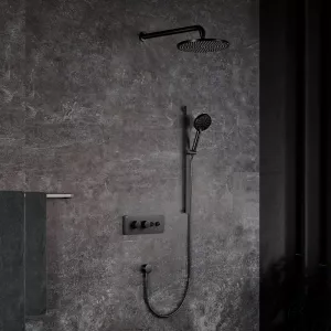 Встроенная душевая система Black&White U7646GM, Выбрать цвет: Оружейная сталь