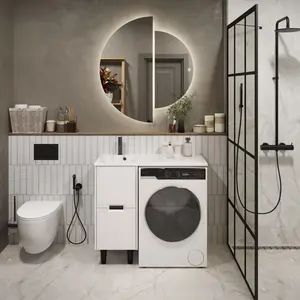 Тумба 1Marka Maid 38Н/58Н 2ящика белый