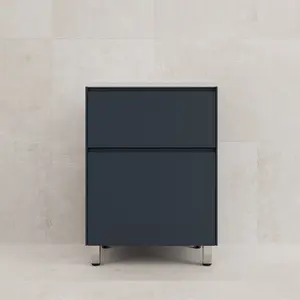 Тумба напольная Style line "ЛИМА " эмаль, с раковиной LINE, 2 ящ., PLUS, графит