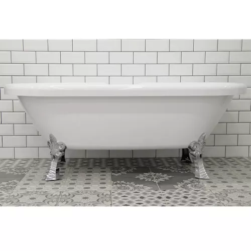 Ванна акриловая RADOMIR Леонесса на ножках Лилия хром 175х80, Выбрать цвет: Хром, изображение 8