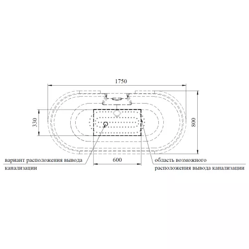 Ванна акриловая  RADOMIR Леонесса на ножках Лилия бронза 175х80, Выбрать цвет: Бронза, изображение 10