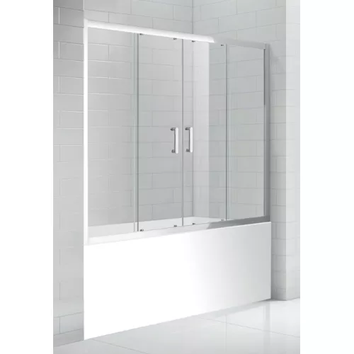 Раздвижная шторка на ванну Gemy New Rockcoco 160х140