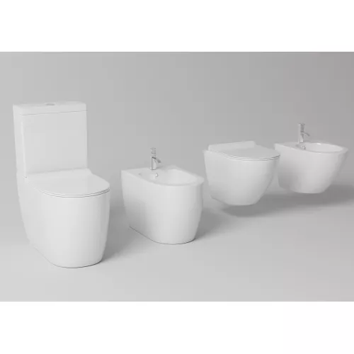 Унитаз подвесной Timo Keramiikka KULO, Выбрать цвет: Белый, изображение 4