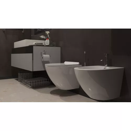 Унитаз подвесной Timo Keramiikka KULO, Выбрать цвет: Белый, изображение 6