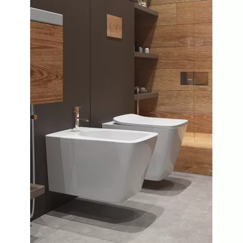 Унитаз подвесной Timo Keramiikka SOLI TK-303, Выбрать цвет: Белый, изображение 5