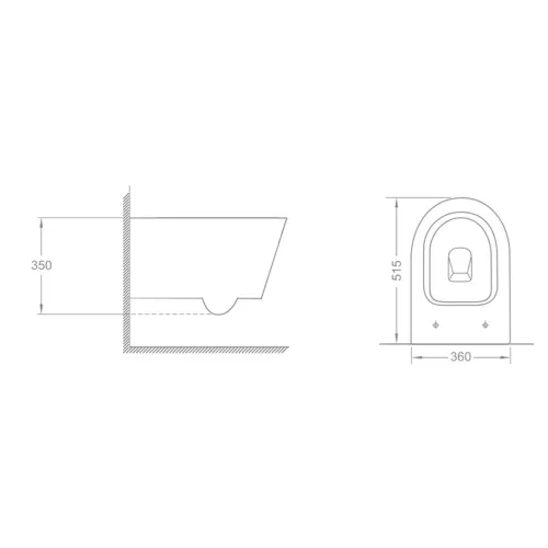 Унитаз подвесной Timo Keramiikka INARI TK-503, изображение 2