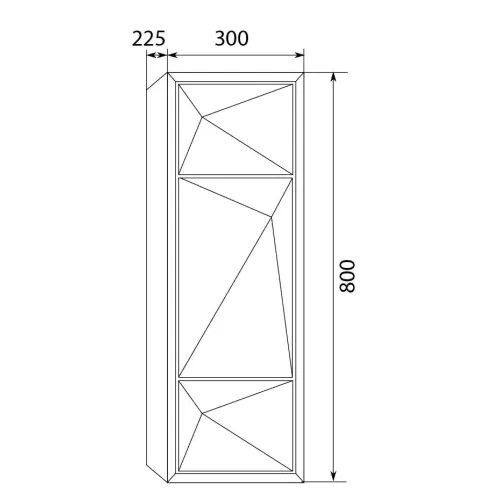 Пенал 1 Marka  Romb, Ориентация: Левая, Выбрать цвет: Белый, изображение 2