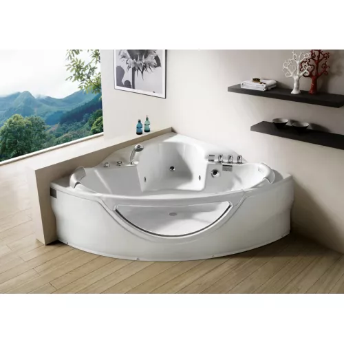 Акриловая гидромассажная ванна  Gemy G9025  155*155, Комплектация: гидромассаж, хромотерапия, изображение 2