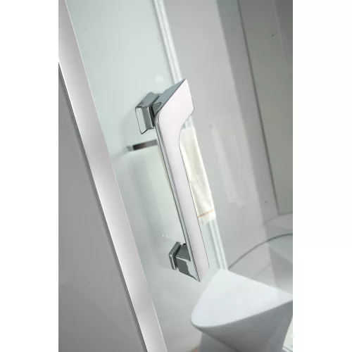 Душевая кабина прямоугольная с паром Orans SR-89105RS/LS White  L/R, Цвет профиля: Белый, Тип поддона: Низкий, Выбрать размер: 120x90, Ориентация: правая, изображение 7