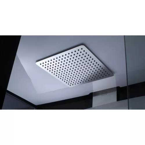 Душевая кабина прямоугольная с паром Orans SR-89102RS Black  L/R, Цвет профиля: Черный, Тип поддона: Низкий, Выбрать размер: 150х100, Ориентация: правая, изображение 3