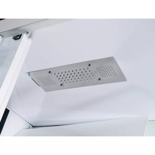 Душевая кабина асимметричная Orans SR-86155 L/R высокий поддон, Цвет стекла: прозрачное, Цвет профиля: Белый, Тип поддона: Высокий, Выбрать размер: 130x90, Ориентация: левая, изображение 4