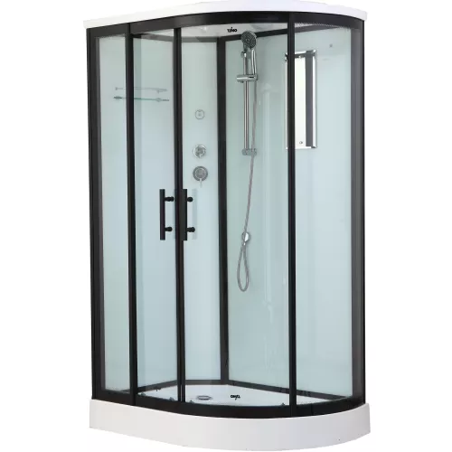 Душевые кабины и сауны: Душевая кабина асимметричная Timo STANDART  T-6602 B L/R низкий поддон 120*85 1 в магазине Акватория