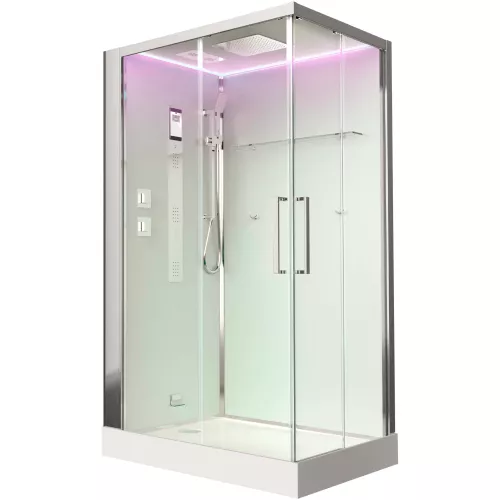 Душевые кабины и сауны: Душевая кабина прямоуг. Timo PREMIUM HELKA H-515 L/R, 120х90, Г/М, баня, электрика , хромотерапия 1 в магазине Акватория