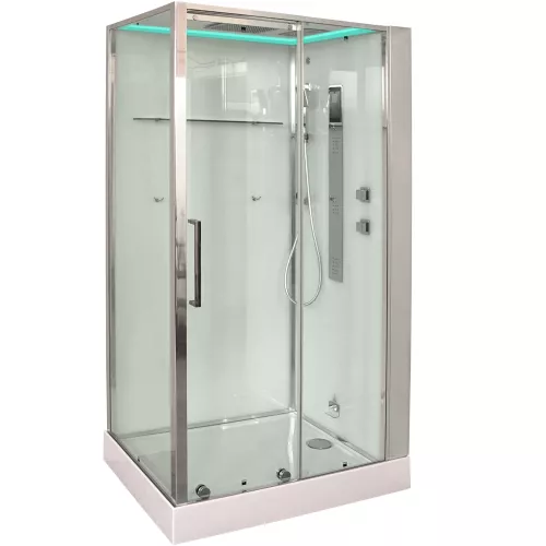 Душевые кабины и сауны: Душевая кабина прямоуг. Timo PREMIUM HELMA H-520 L/R 120х90,  баня, г/м, электрика , хромотерапия 1 в магазине Акватория