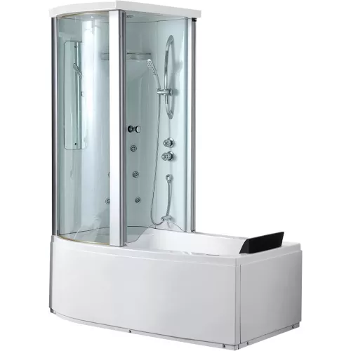 Акриловая ванна Gemy, Ориентация: Левая, Комплектация: без гидромассажа