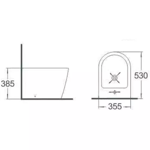 Биде напольное Timo Keramiikka INARI TK-502, изображение 2