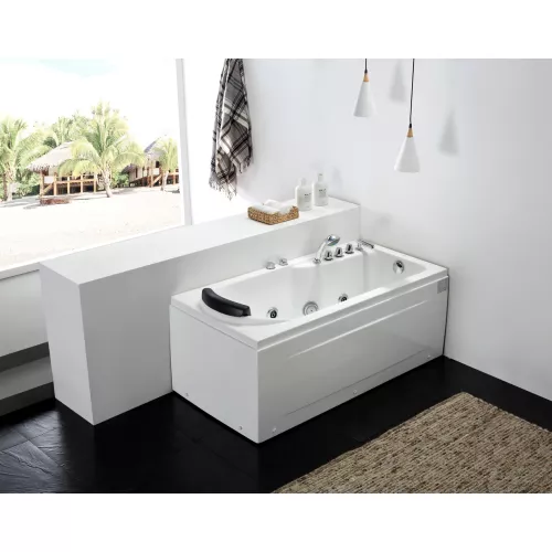 Акриловая гидромассажная ванна Gemy G9006-1.7 B, Ориентация: Правая, изображение 2