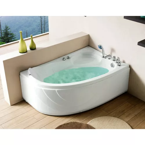 Акриловая гидромассажная ванна Gemy G9009 B, Ориентация: Правая, изображение 2