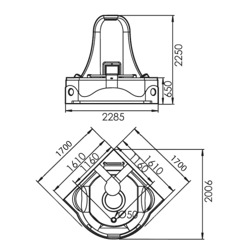 Акриловая гидромассажная ванна Gemy G9070, Комплектация: гидромассаж, аэромассаж, электр.пульт хромотерапия, TV, изображение 2