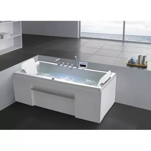 Акриловая гидромассажная ванна Gemy G9076  177*81, Комплектация: гидромассаж, аэромассаж, электр.пульт,хромотерапия, изображение 2