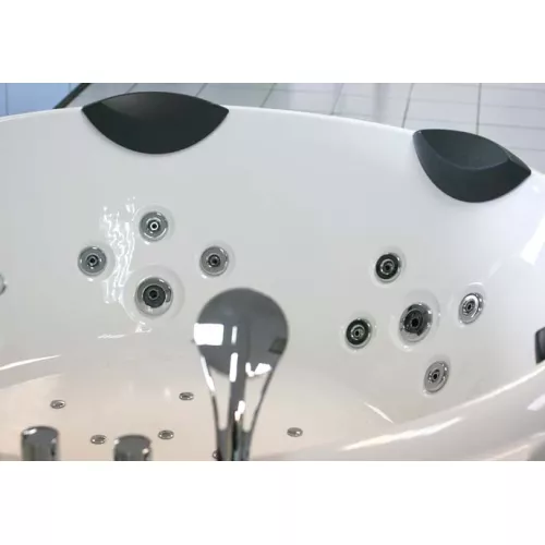 Акриловая гидромассажная ванна Gemy G9088  185*185, Комплектация: гидромассаж, аэромассаж, электр.пульт,хромотерапия, изображение 2
