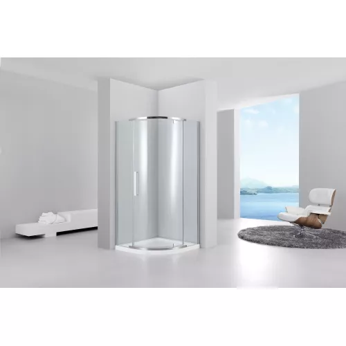 Душевой угол Black & White S301, Выбрать размер: 90х90