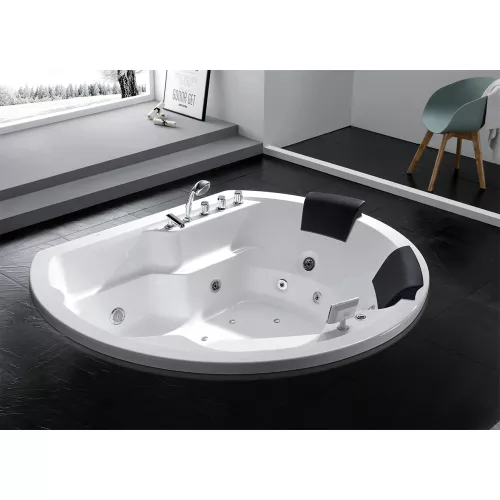 Акриловая гидромассажная ванна Gemy G9053, Комплектация: гидромассаж, хромотерапия, изображение 2