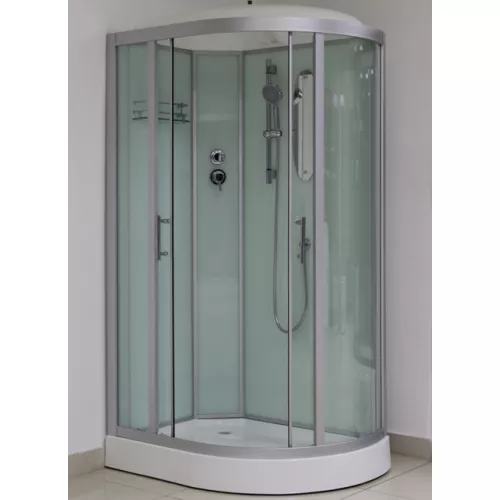 Душевая кабина асимметричная с крышей Frank F310, Ориентация: Правая, изображение 2