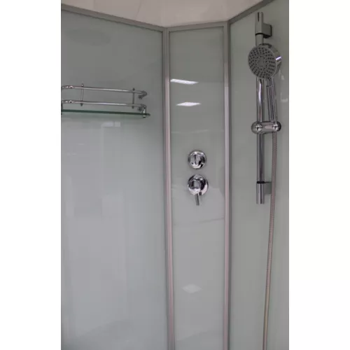 Душевая кабина асимметричная с крышей Frank F310, Ориентация: Правая, изображение 4