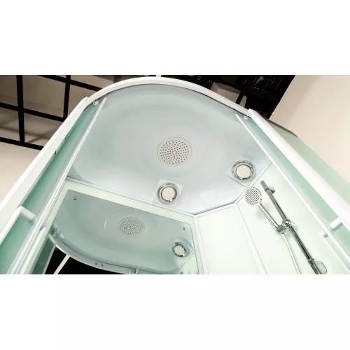 Душевая кабина асимметричная с крышей Frank F125 высокий поддон, Ориентация: Левая, изображение 3