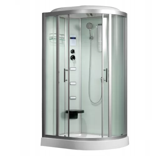 Душевые кабины и сауны: Душевая кабина Frank F610L/R 120х80,  с баней/ без бани 1 в магазине Акватория