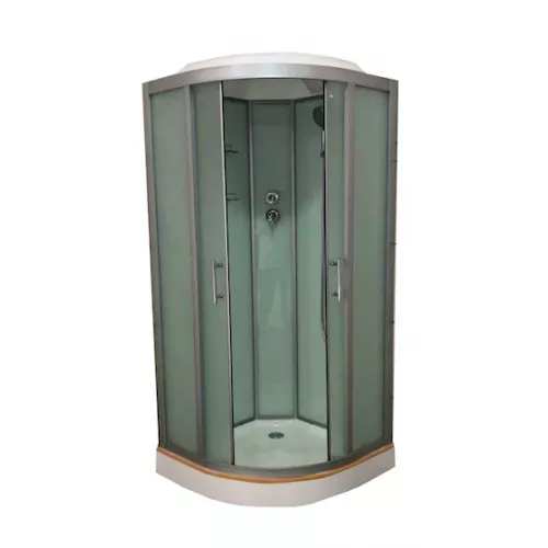 Душевая кабина четверть круга Frank F302М низкий поддон, Выбрать размер: 120х120, Цвет стекла: матовое