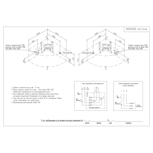 Акриловая ванна Aquatika Аквариум угловая 150*150, Комплектация: Basic, изображение 3