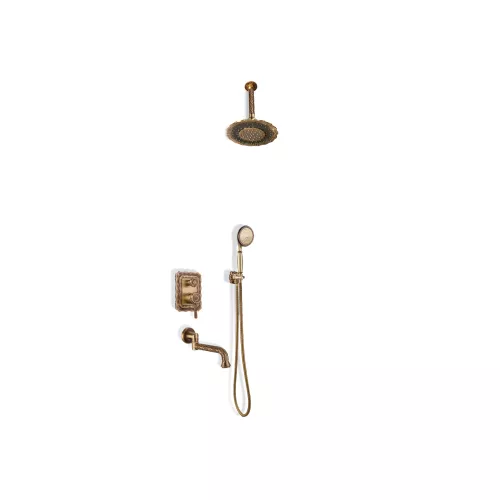 Душевые системы: Bronze De Luxe Windsor Комплект для душа встраиваемый лейка с потолка 1 в магазине Акватория