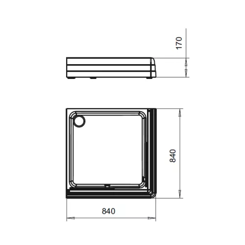 Поддон Radomir  Дрим квадратный, Выбрать размер: 84*84, изображение 2